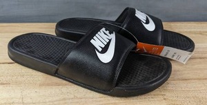 lot 36 image: Brand New Nike Benassi JBI Slide Sandals Mens Size 13 Shoes Black N