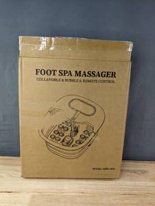 lot 273 image: New Spayspieds Collapsible Foot Spa Massager with Remote Control B