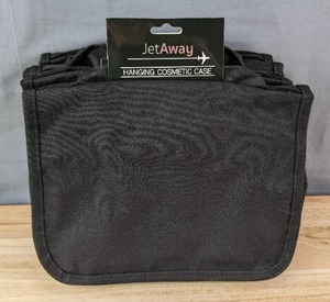 lot 222 image: 6 Jet Away Hanging Cosmetic Cases in Black N