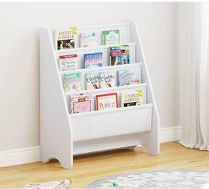 lot 267 image: New UTEX Kids 4-Tier Sling Bookshelf Storage $52.99 Retail B