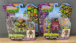 lot 56F image: Brand New Nickelodeon Tales of The Teenage Mutant Ninja Turtles Mutations Mix N Match Raphael and Splinter B