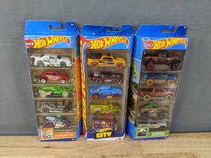 lot 80F image: Brand New Hot Wheels Total of 3 includes HW Design Lab, City, and Remote Adventures B