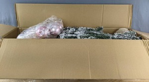 lot 238B image: Brand New 5 Ft. Artificial Christmas Tree with Decoration Set and Lights B