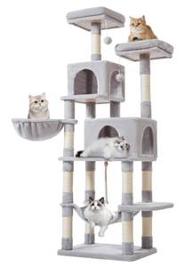 lot 247B image: New Taoqimiao 66-Inch Cat Tree Cat Tower for Indoor Cats $119.99 Retail B