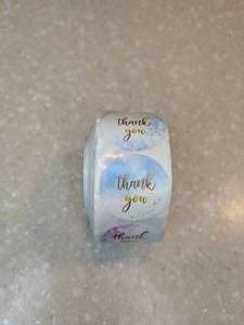 lot 425 image: 500 Total Brand New Thank You Stickers P
