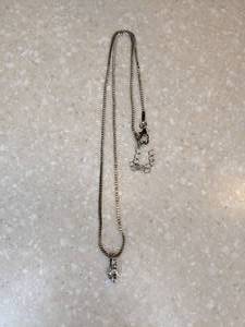 lot 442 image: New Water Drop Pendant Necklace Silvery P