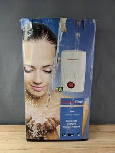 lot 128G image: New Thermoflow Tankless Water Heater Retail $234.99  B