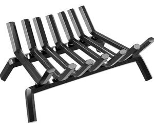 lot 119G image: Brand New Amagabeli Garden & Home Fireplace Log Grate 30 inch Wrought Iron Fire Place Grates $84.98 Retail B