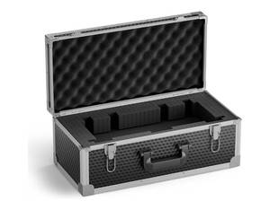 lot 631 image: New Phenyx Pro Extra Large Size Carrying Case, Customizable Pre-Diced Foam, Aluminum Alloy Sturdy Build, Suitable for Wireless Mic System Storage & Camera Gear Transportation $69.99 Retail B