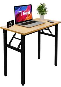 lot 628 image: New Need Small Folding Desk 31.5 No Assembly $87.00 Retail B