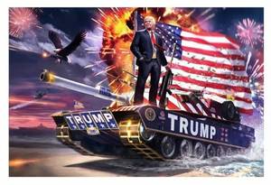 lot 27B image: Brand New Donald Trump MAGA President 3 x 5 Flag N