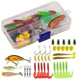 lot 37B image: Brand New 38 Piece Fishing Lures Set N