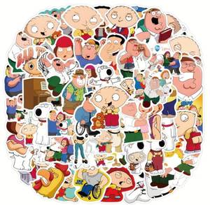 lot 77E image: 60 Brand New Family Guy Stickers N