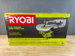 lot 6 image: Brand New Ryobi 1.2 Amp Corded 16 in. Scroll Saw $219 Retail N
