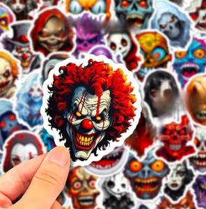 lot 90B image: 50 Brand New Spooky Horror Grimace Stickers N