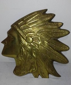 lot 331 image: Brass Native Wall Hanging.