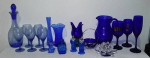 lot 344 image: Cobalt And Blue Glass.