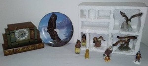lot 355 image: Eagle And Native American Dcor.