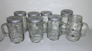 lot 366 image: Jar Glasses With Handles And Lids (8)