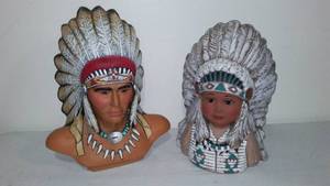 lot 407 image: Byron Molds Native American Sculpture (1982) And More.