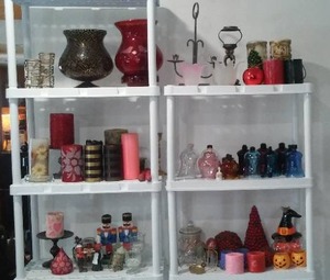 lot 436 image: Large Lot of Misc. Candles and Holders.