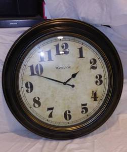 lot 575 image: Westclox Clock. 24-inch Diameter