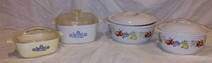 lot 576 image: Corning Ware And Corelle Casserole Dishes (4)