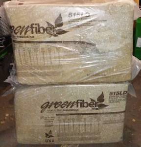 lot 584 image: Green Fiber Blow In Insulation 30 LB Squares (2).