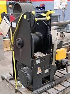 lot 53 image: DP Manufacturing 25000-lbs Cable Winch w Wireless Remote Model 25TRDA09F5C