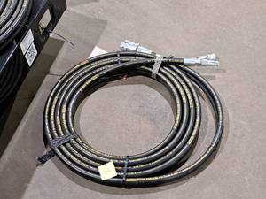 lot 78 image: Parker Twin Tough 3000-PSI Hydraulic Hose with Connextors 451TC-8-8 WP (Black)