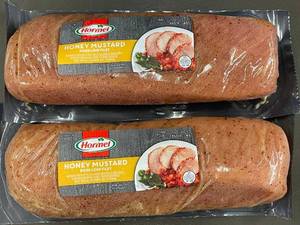 2 Hormel Honey Mustard Pork Loin Fillets Approx 1.45 lbs each
