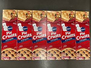 M - Set of 6 Pillsbury Pie Crusts with Unroll and Bake Feature