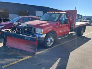 2003 Ford F-450 Flat Bed Plow Truck 4x4