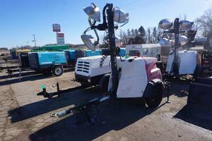 lot 19 image: 2017 Magnum Model MLT 65 6 KW Tow Behind Light Tower