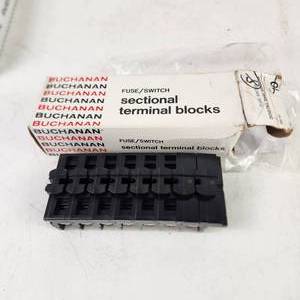 lot 19 image: Open Box Buchanan Terminal Blocks 0361 Excellent Condition