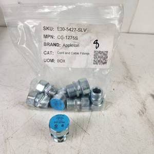 lot 36 image: Eight Appleton Cord Grips CG-1275S Cable Diameter Range .187-.250