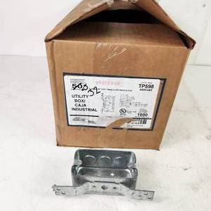 lot 40 image: Lot Of 32 Utility Box Caja Industrial TP598 1-78 Deep Outlet Boxes NewOpen Box