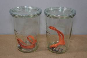 2 Weck 34L Mold Canning Jars