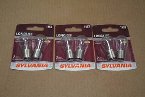 3 Sylvania 1157 Longlife Lamps