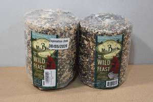2 Mr Bird Wild Bird Feast 4lb Cylinders