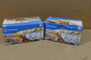 2 2-Packs 90W Halogen Flood Light Bulbs