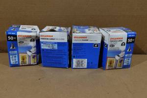 4 50W Halogen Flood Light Bulbs