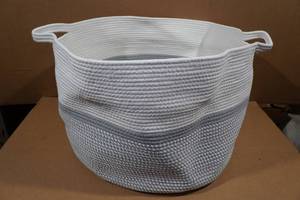 X Cotton Rope Woven Basket 22x22x14