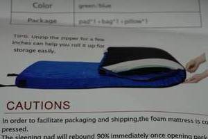 Memory Foam Camping Mattress