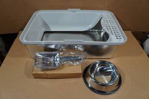 Stainless Steel Kittle Litter Box and Accessories