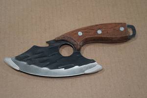 Carbon Steel Finger Hole Belt Knife