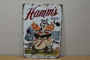 Novelty Metal Sign -Hamms Beer