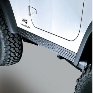 97-06 Jeep Wrangler TJ Rugged Ridge Rocker Side Panel  New. Used as display only.