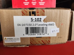 04-14 F150 Rugged Ridge Leving Kit  New in box.