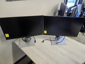 lot 109A image: (2) Two - Dual HP Series 7 Pro 724pf 23.8-inch FHD Monitor with HDMI cable